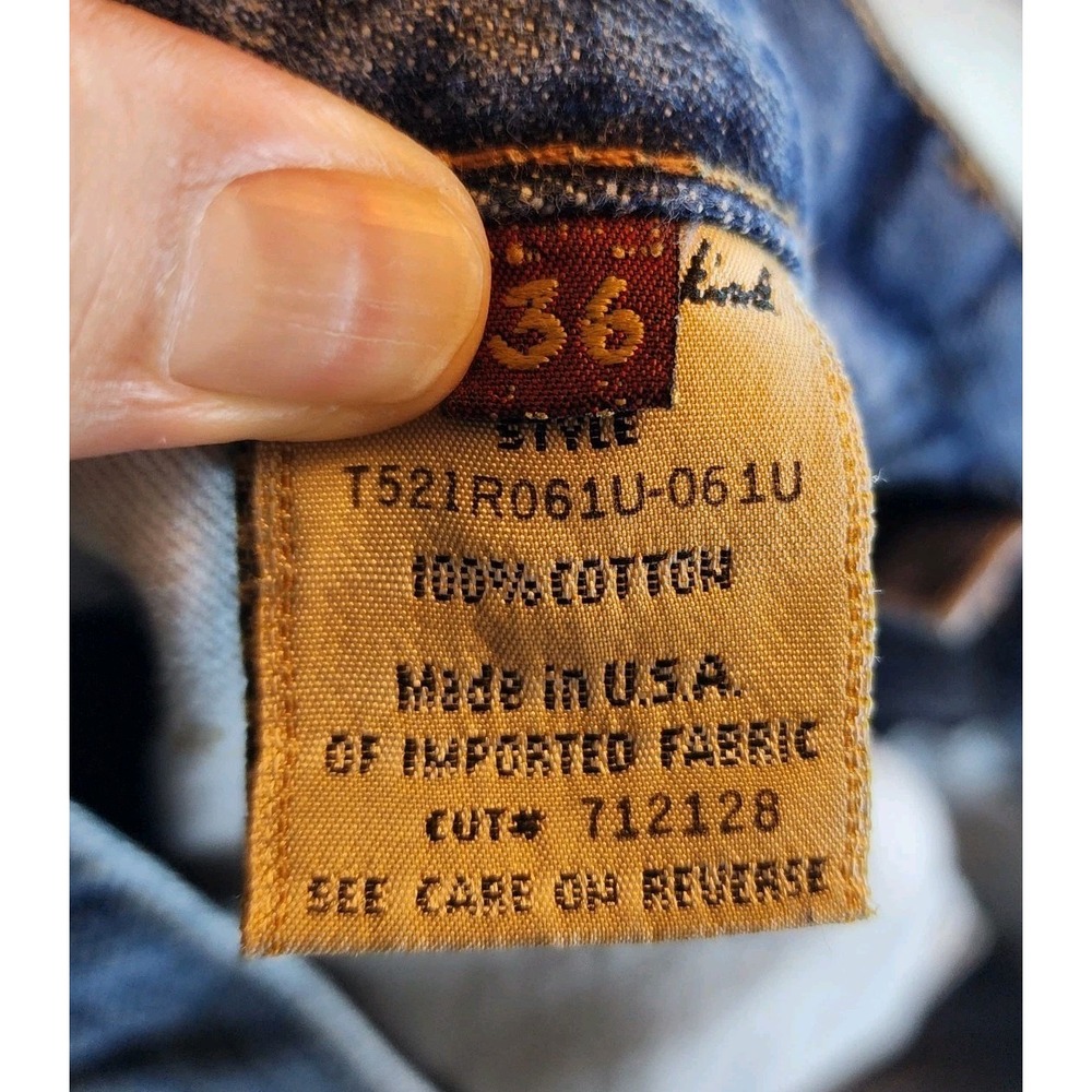 7 of a Kind Jeans Men's 36 Made in USA Button Fly Medium Wash Pants - Picture 2 of 10